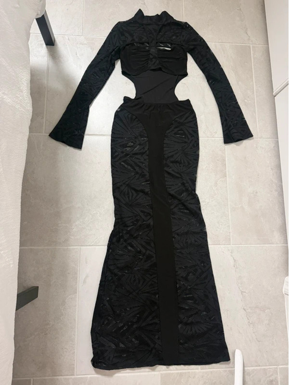 Fashion nova Black mesh dress